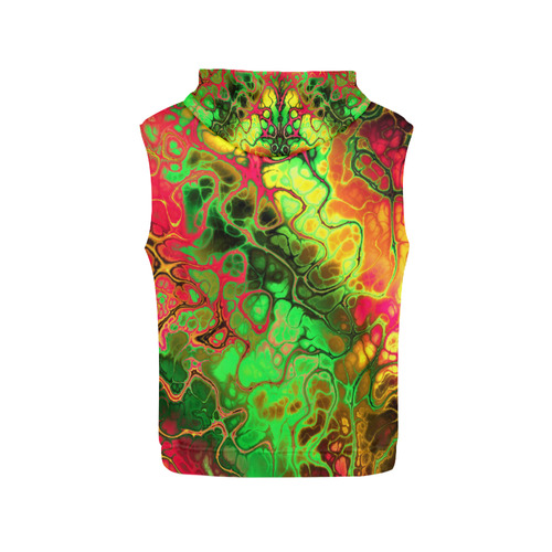 awesome fractal 35I by JamColors All Over Print Sleeveless Hoodie for Women (Model H15)