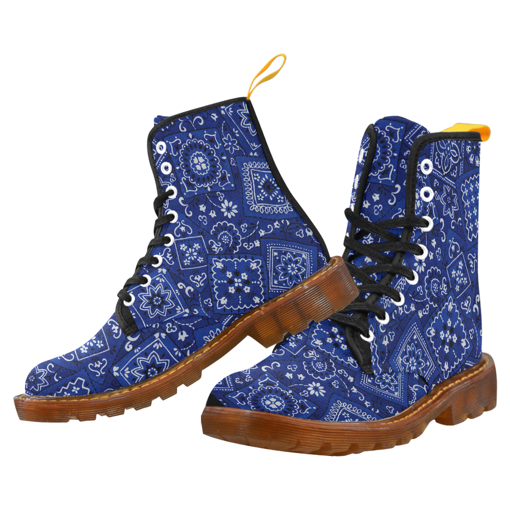 blue bandana boots