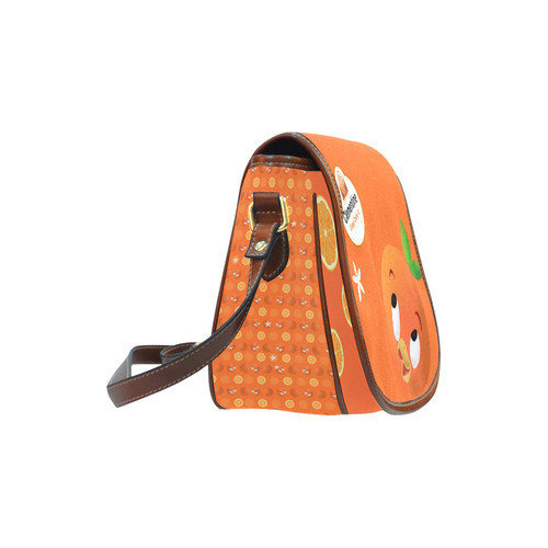Orange Bird Saddle Bag/Small (Model 1649) Full Customization