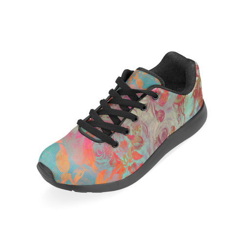 flowers roses Men’s Running Shoes (Model 020)