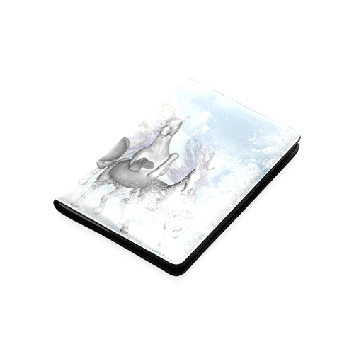 Awesome white wild horses Custom NoteBook A5