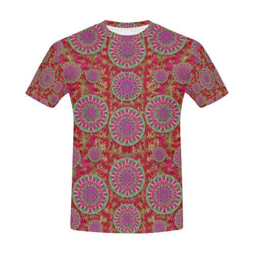 Hearts can also be flowers such as bleeding hearts All Over Print T-Shirt for Men (USA Size) (Model T40)