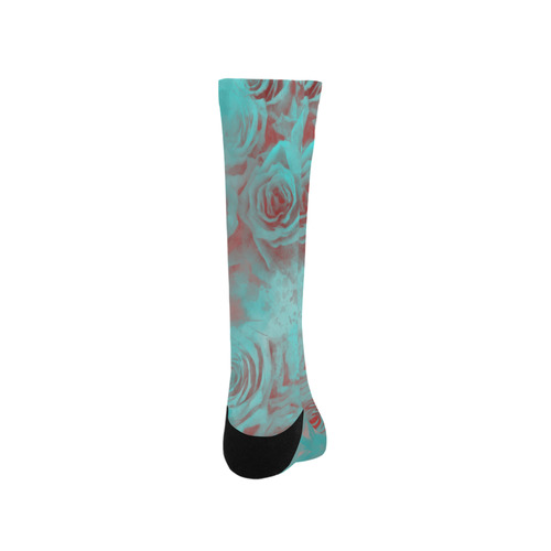 flowers roses Trouser Socks