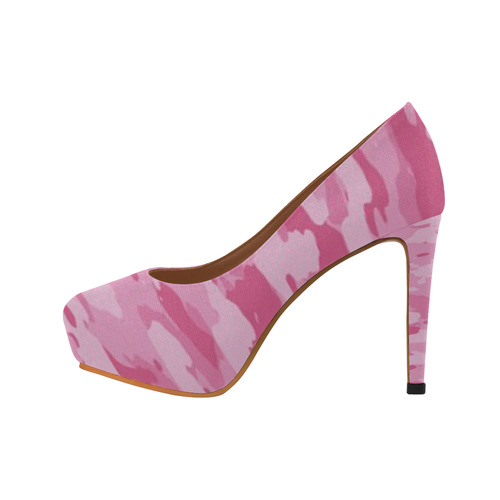 pink camo high heels