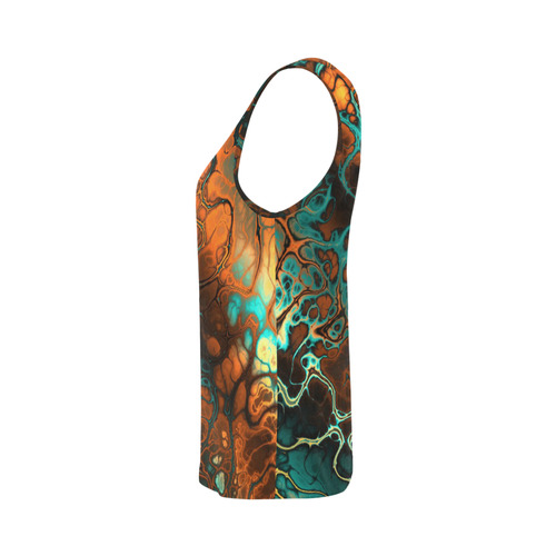 awesome fractal 35F by JamColors All Over Print Tank Top for Women (Model T43)