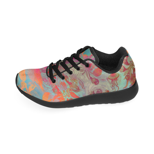 flowers roses Men’s Running Shoes (Model 020)