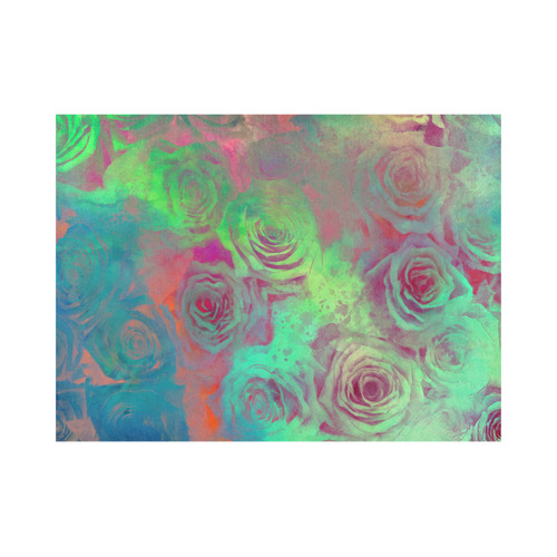 flowers roses Placemat 14’’ x 19’’ (Set of 4)