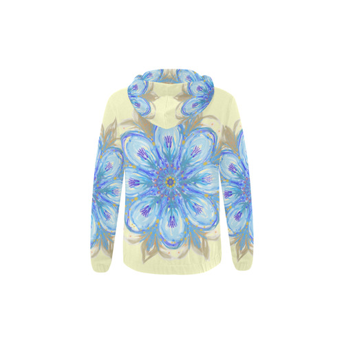 flower 4 All Over Print Full Zip Hoodie for Kid (Model H14)