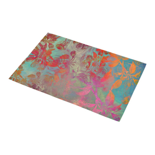 flowers roses Bath Rug 16''x 28''