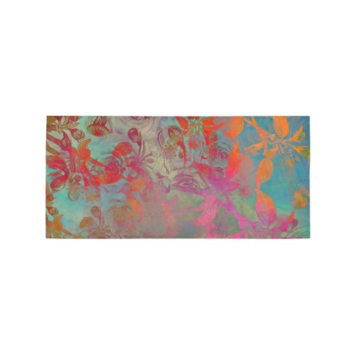 flowers roses Area Rug 7'x3'3''