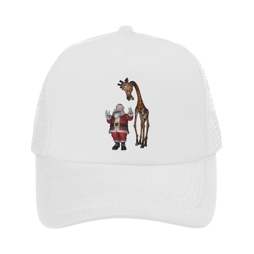 Santa Claus and cute giraffe Trucker Hat