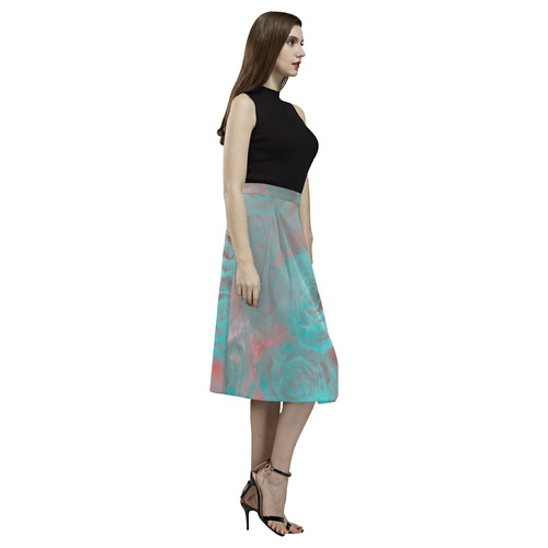 flowers roses Aoede Crepe Skirt (Model D16)