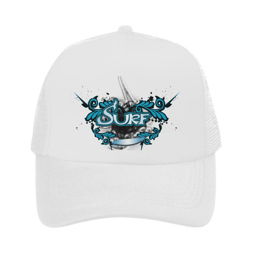 Sport, surf with floral elements, typography Trucker Hat