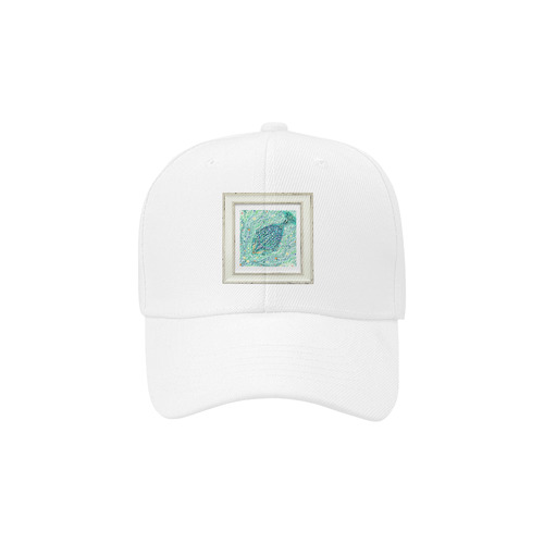 artistic green fish 2 Dad Cap