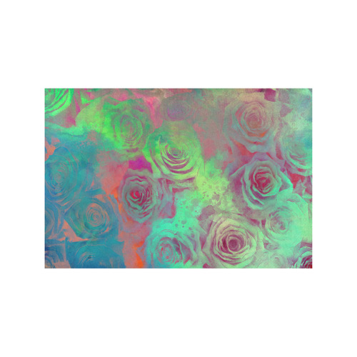 flowers roses Placemat 12’’ x 18’’ (Four Pieces)