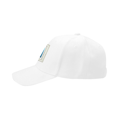 artistic blue fish Dad Cap