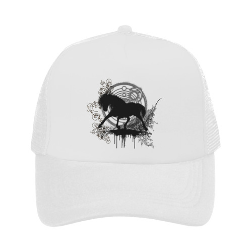 Black horse silhouette Trucker Hat