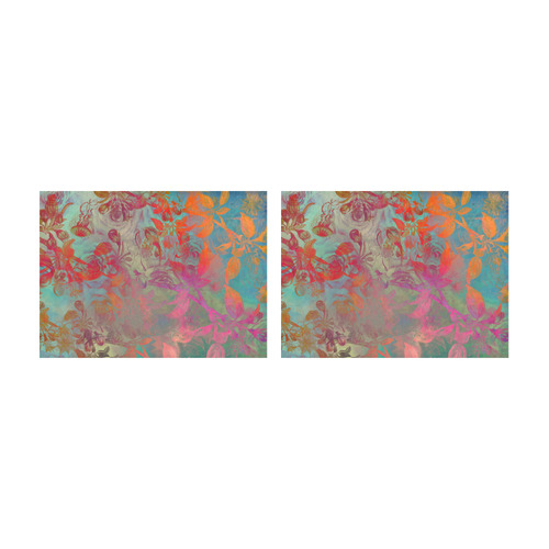 flowers roses Placemat 14’’ x 19’’ (Set of 2)