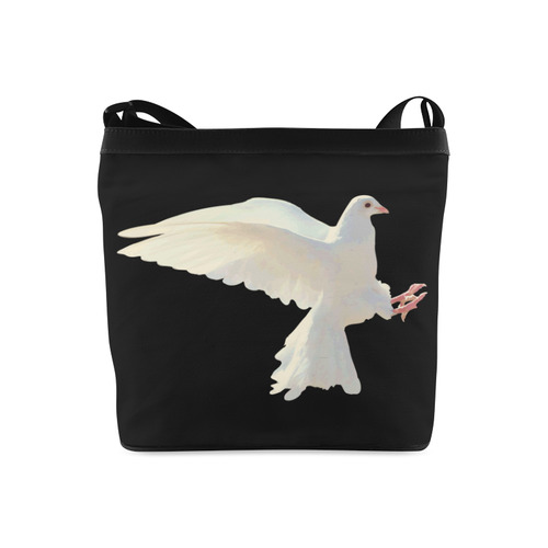 White Dove Peace Symbol Nature Bird Crossbody Bags (Model 1613)