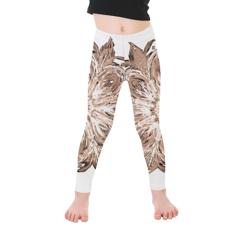 flower 13 Kid's Ankle Length Leggings (Model L06)