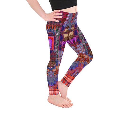 fiesta 4 v Kid's Ankle Length Leggings (Model L06)