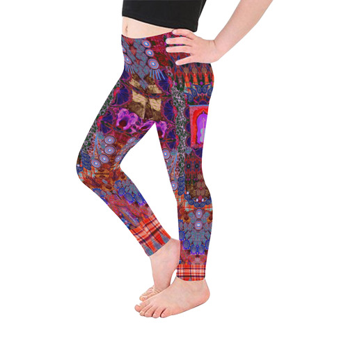 fiesta 4 v Kid's Ankle Length Leggings (Model L06)