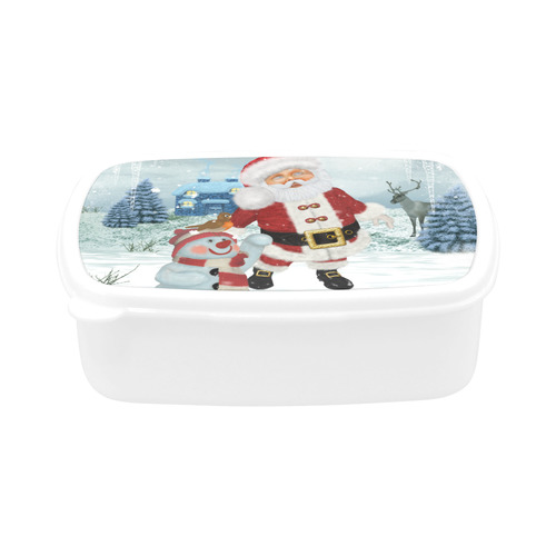 Christmas, Santa Claus with snowman