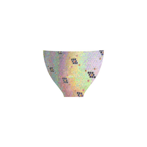 Enamel Hexagon Tile Scales Rainbow Colors Custom Bikini Swimsuit (Model S01)
