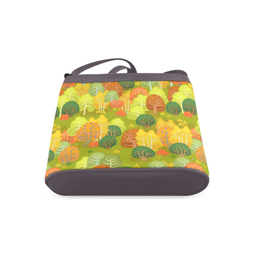 Autumn Forest Red Orange Yellow Beautiful Trees Crossbody Bags (Model 1613)