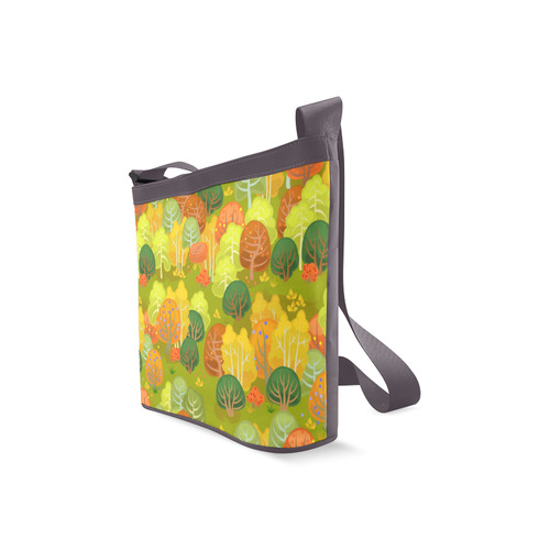 Autumn Forest Red Orange Yellow Beautiful Trees Crossbody Bags (Model 1613)