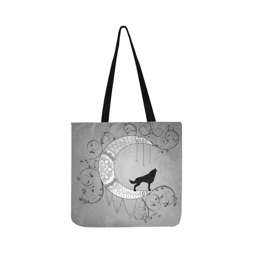 Mandala moon with wolf Reusable Shopping Bag Model 1660 (Two sides)