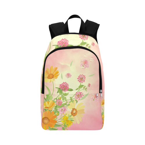 Wonderful flowers, soft colors Fabric Backpack for Adult (Model 1659)