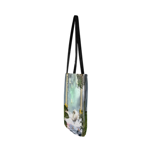 Beautiful swan Reusable Shopping Bag Model 1660 (Two sides)