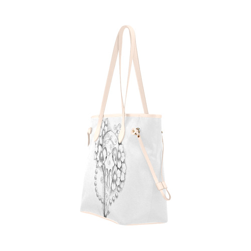 Ravenskull Canvas Tote Clover Canvas Tote Bag (Model 1661)