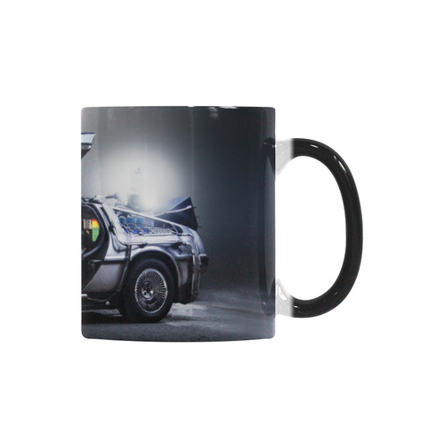 Delorean Time Machine Custom Morphing Mug