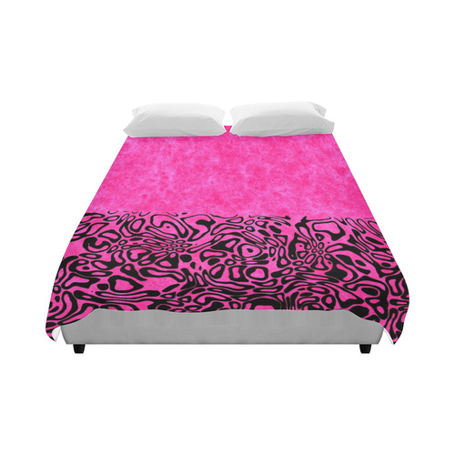 Modern PaperPrint hot pink by JamColors Duvet Cover 86"x70" ( All-over-print)