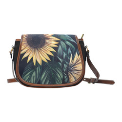 Sunflower Life Saddle Bag/Small (Model 1649)(Flap Customization)
