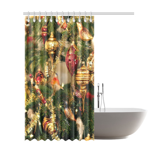 merry christmas 733B by JamColors Shower Curtain 72"x84"