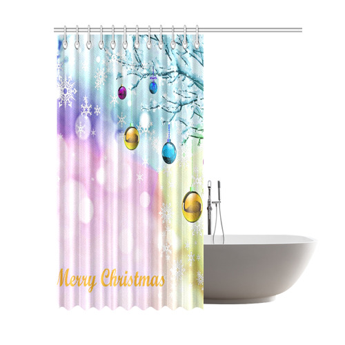 merry christmas 731A by JamColors Shower Curtain 69"x84"
