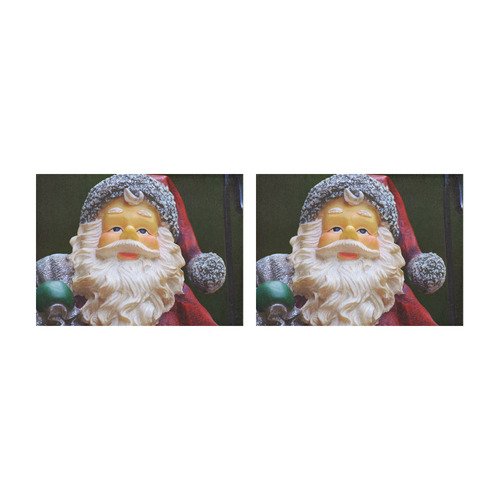 x-mas- Santa Claus A by JamColors Placemat 14’’ x 19’’ (Set of 2)