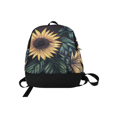 Sunflower Life Fabric Backpack for Adult (Model 1659)