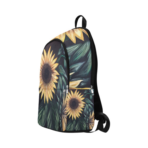 Sunflower Life Fabric Backpack for Adult (Model 1659)