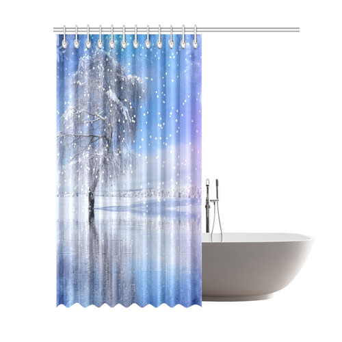 x-mas-romantic winter moment 1by JamColors Shower Curtain 69"x84"