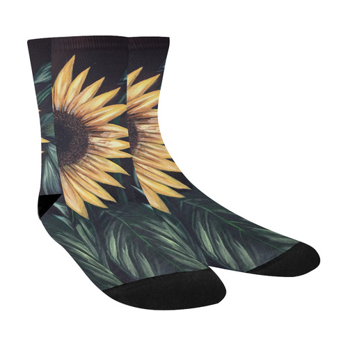 Sunflower Life Crew Socks