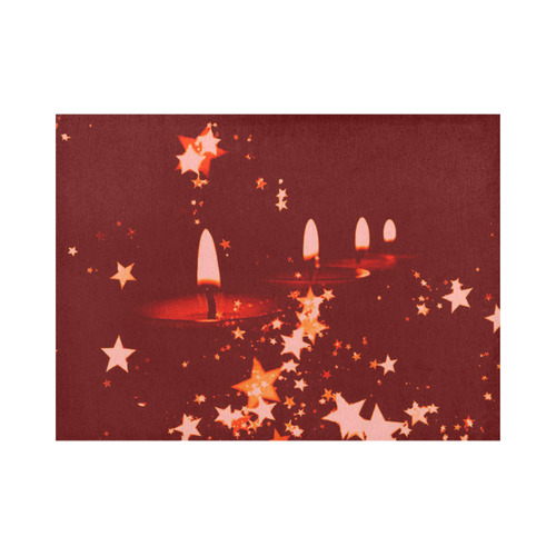 christmas candles red by JamColors Placemat 14’’ x 19’’ (Set of 2)