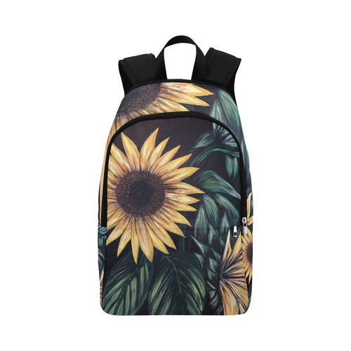 Sunflower Life Fabric Backpack for Adult (Model 1659)