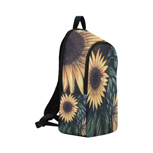 Sunflower Life Fabric Backpack for Adult (Model 1659)