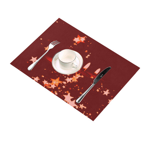 christmas candles red by JamColors Placemat 14’’ x 19’’ (Set of 4)