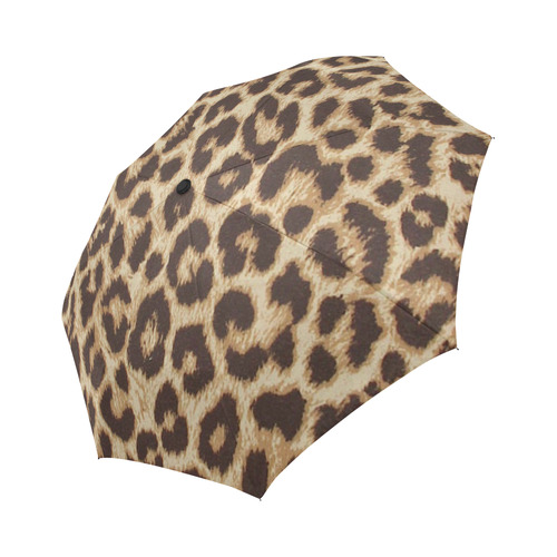 Leopard Print Auto-Foldable Umbrella (Model U04)