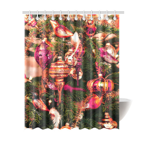 merry christmas 733A by JamColors Shower Curtain 69"x84"